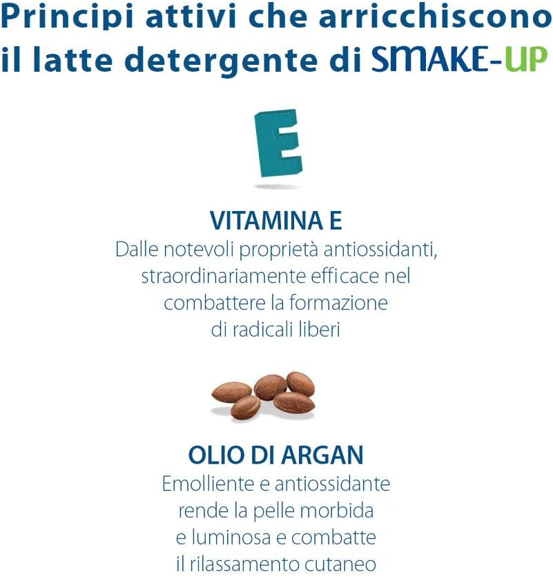 Cotton plus SMAKE-UP ARGAN MINI 20 Pz. "Travel Size" | STRUCCANTE NATURALE! Salviette Struccanti Asciutte Brevettate, Senza Conservanti!