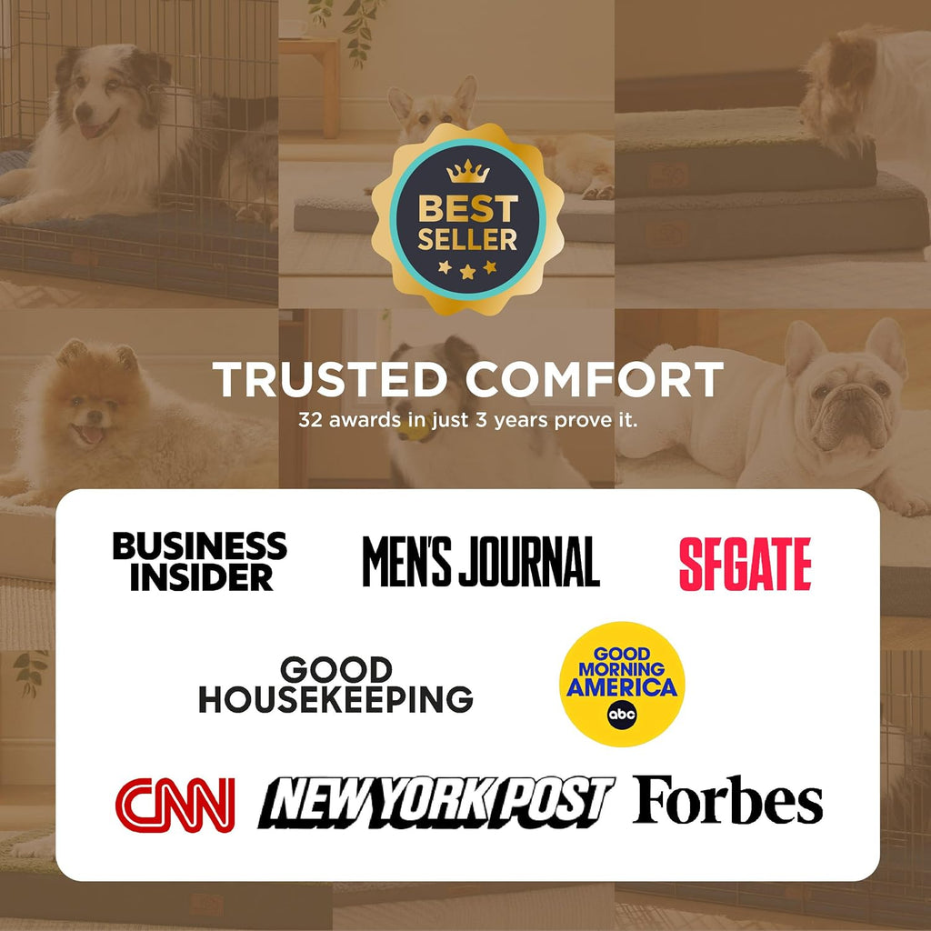 XL Dog Bed, Extra Large Pet Bed with Comfy Sherpa,44X32In Grey