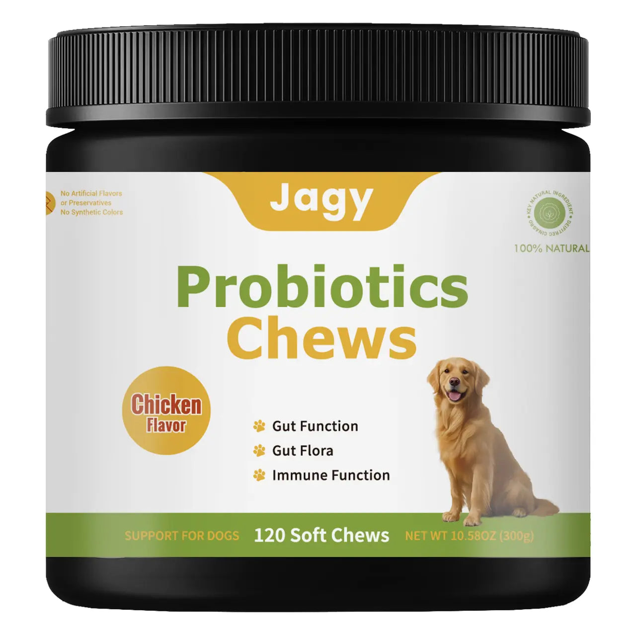 Jagy Omega-3 Allergy Relief Chews for Dogs - 120 Naturalsoft Chews Fish Oil Treats for Itchy Skin, Hot Spots & Shedding Advanced Skin & Coat Vitamins with Soothingsupport for Healthy Pet Skin & Coat,Back to School