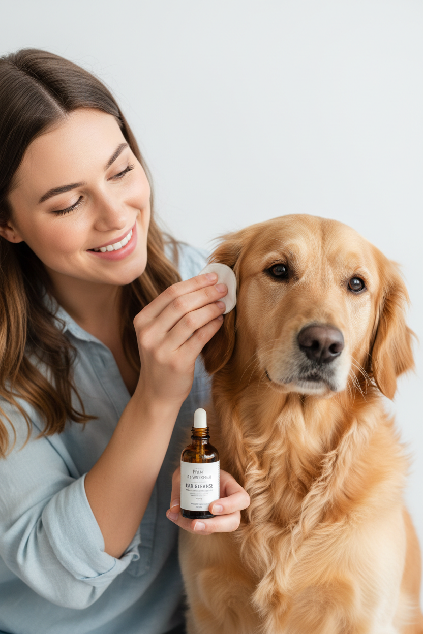 Pet Ear Wash Solution for Cats & Dogs — Ear Cleaning Liquid, Ear Drops, Ear Care