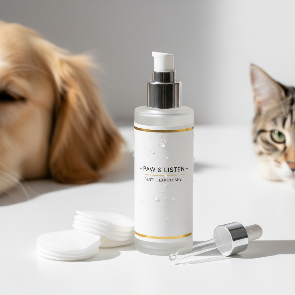 Pet Ear Wash Solution for Cats & Dogs — Ear Cleaning Liquid, Ear Drops, Ear Care